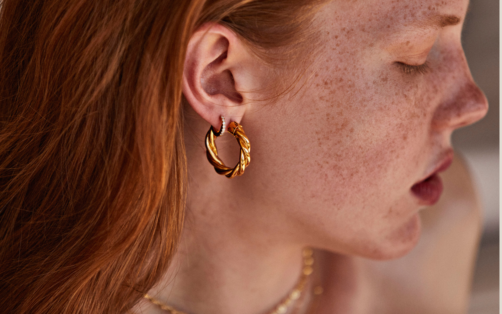 Hoop Earrings In Gold, Silver & Rose Gold - Foto 6