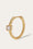 Speira 18mm square cz gold vermeil mini hoop