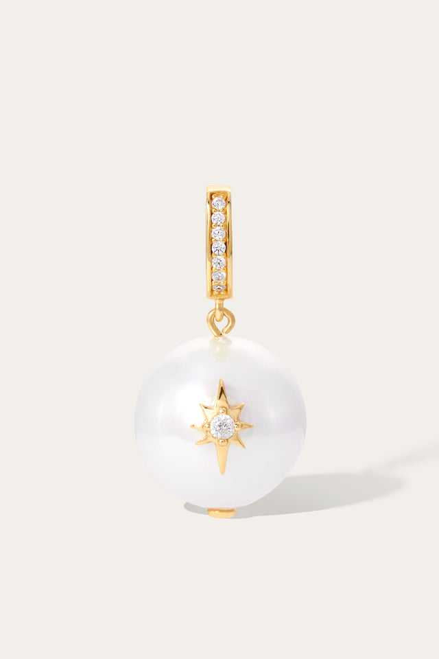 Large Sfera starburst pearl charm