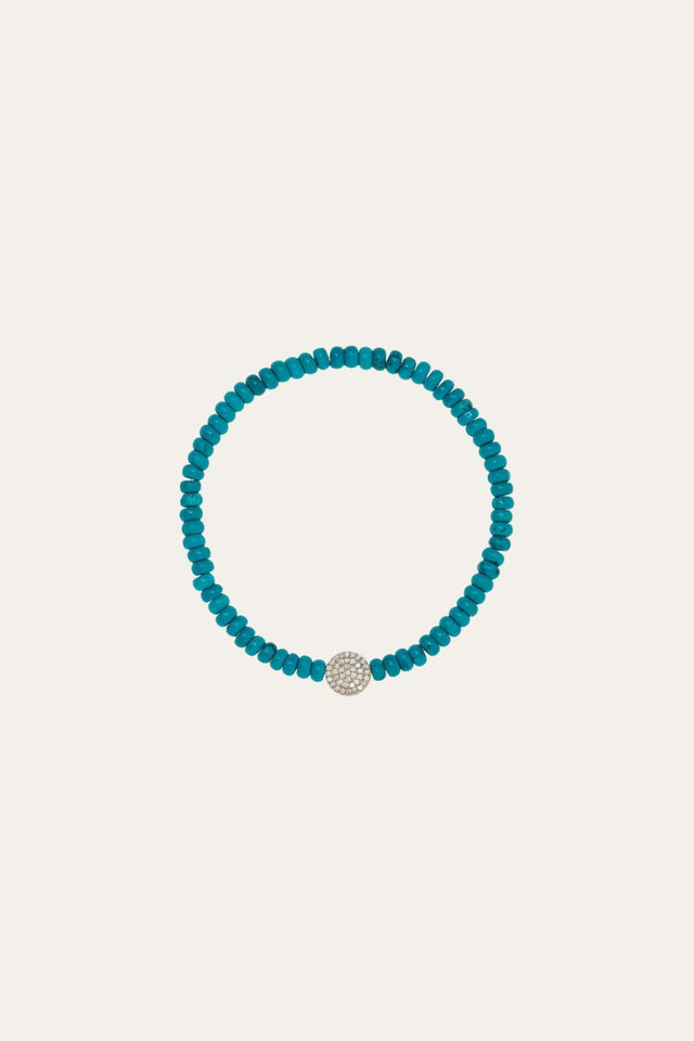 4,5 mm turquoise bead bracelet