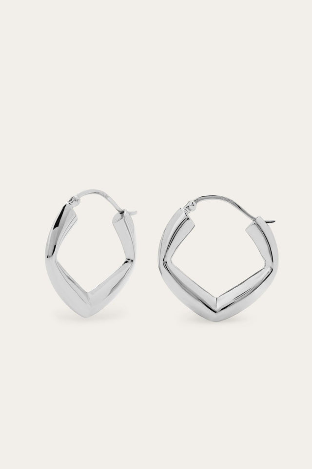 Baby Audrey sterling silver hoops