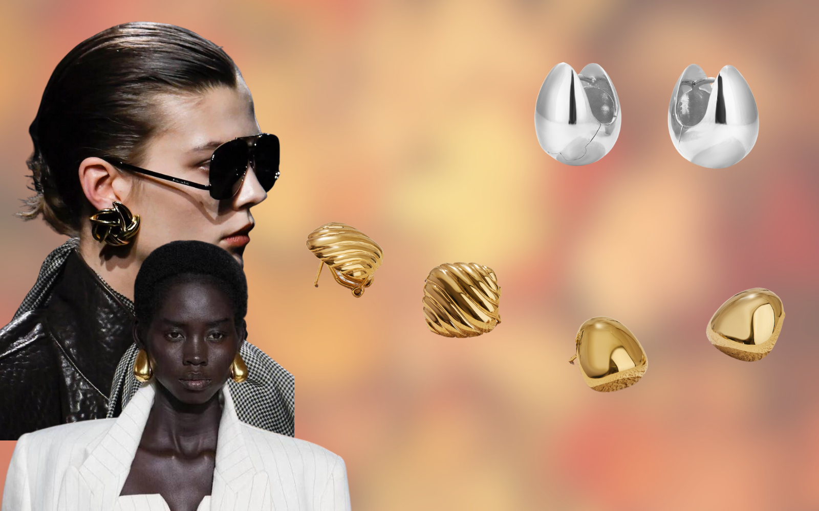 The Micro Trend : Oversized Stud Earrings