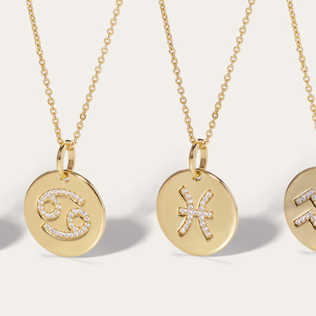 INITIAL AND ZODIAC NECKLACES
