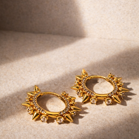 HUGGIE EARRINGS – HYPOALLERGENIC STERLING SILVER & GOLD VERMEIL