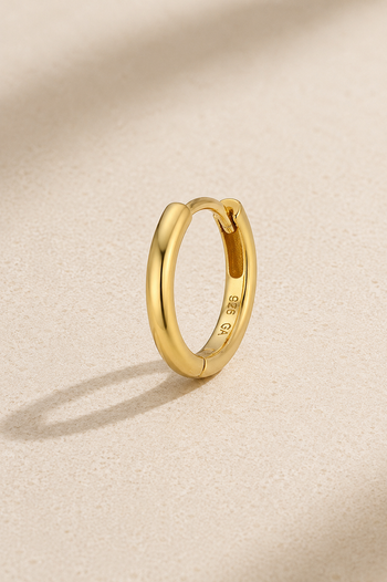 11mm Gold Huggie Earring