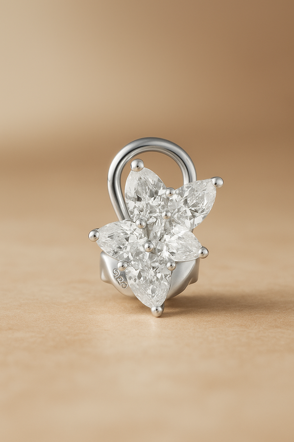 Odette Silver Stud Earring