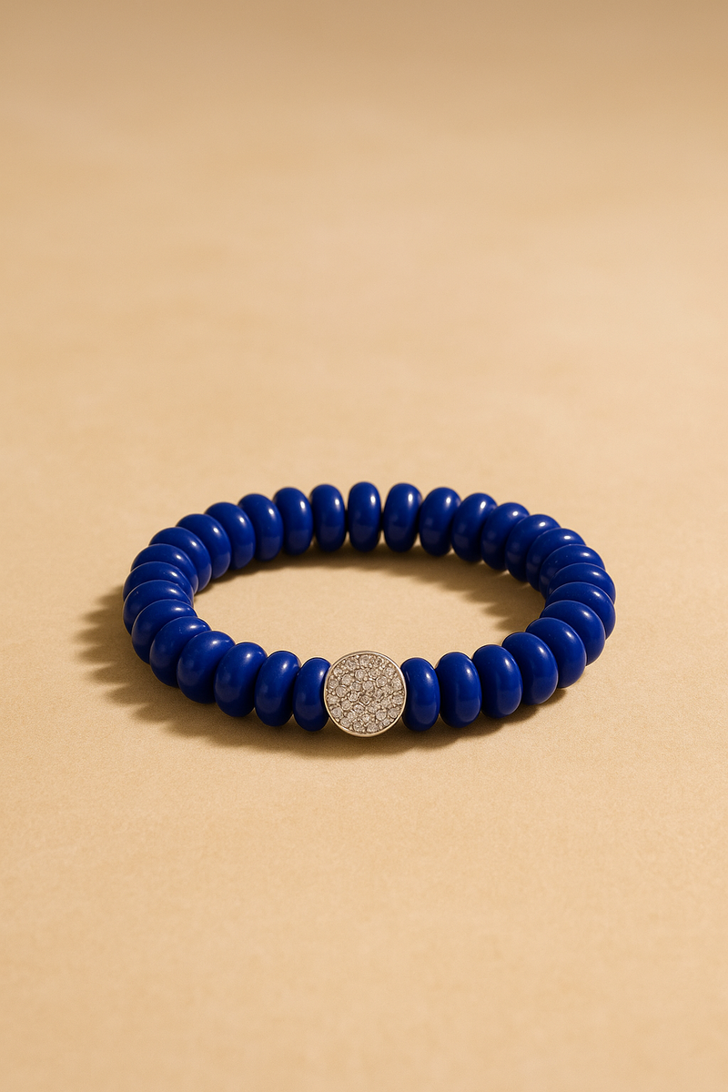 8,3 mm lapis bead bracelet