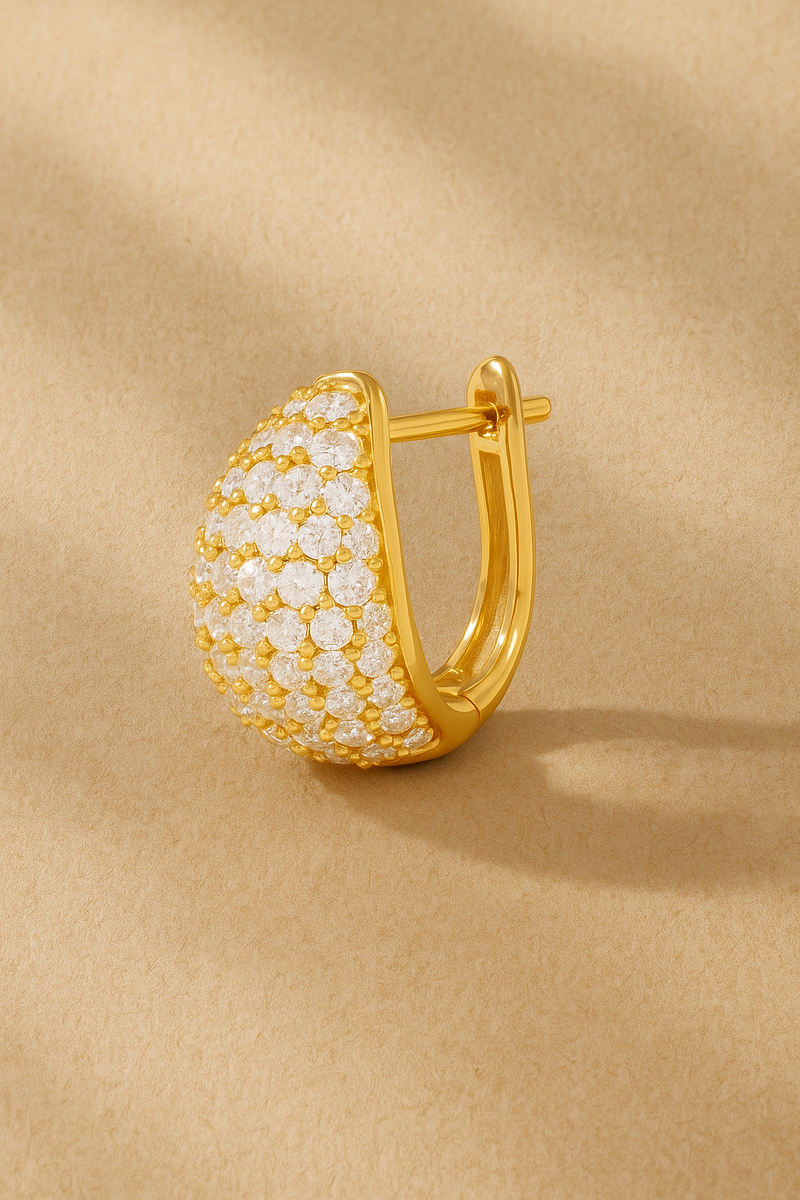 Abbraccio Gold Vermeil Huggie