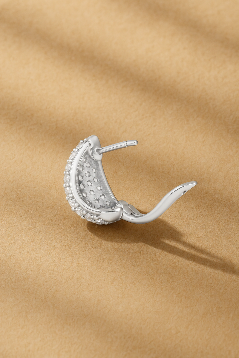 Abbraccio Silver Huggie back