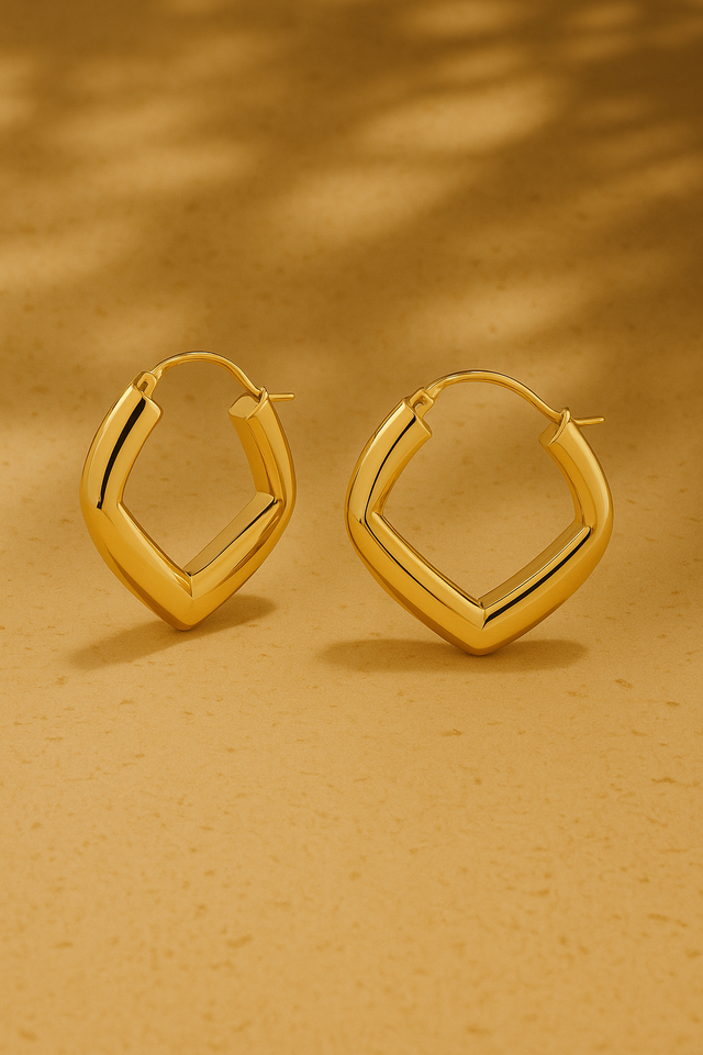 Baby Audrey gold vermeil hoops