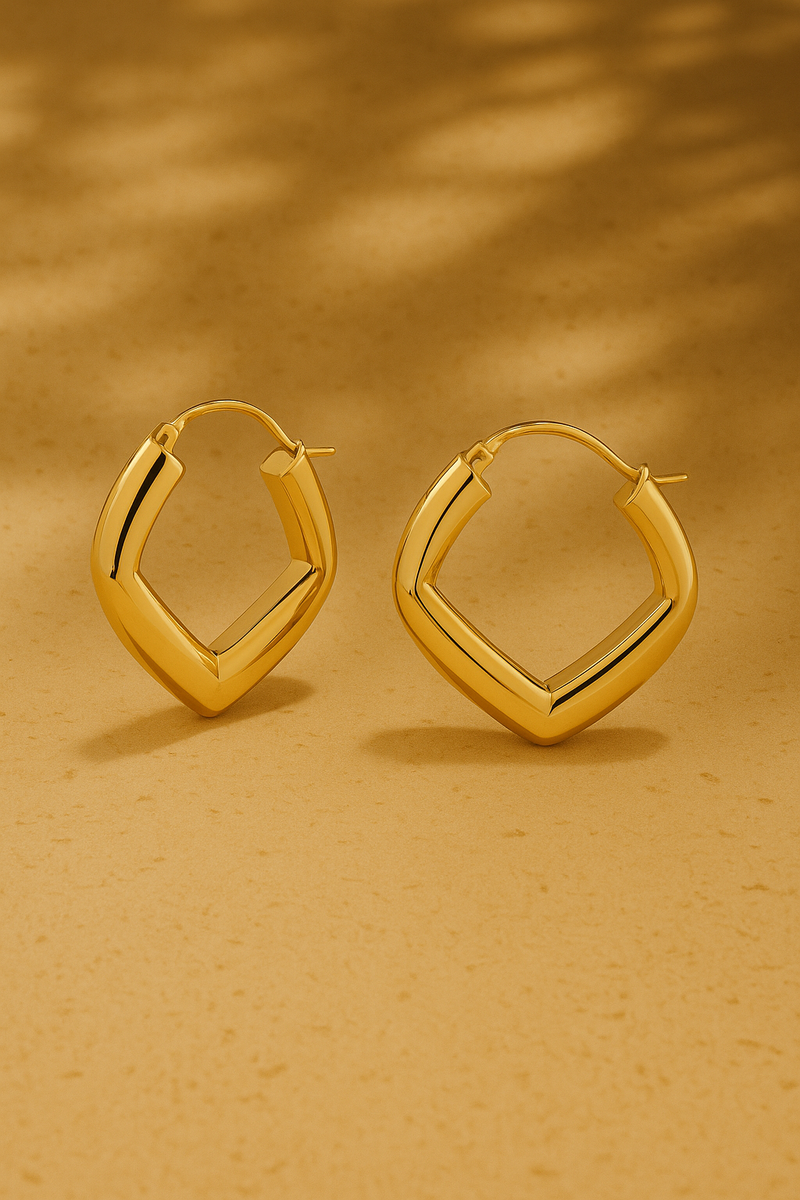 Baby Audrey gold vermeil hoops