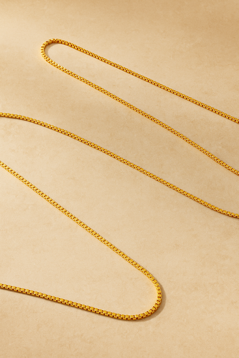 Box Gold Vermeil Chain