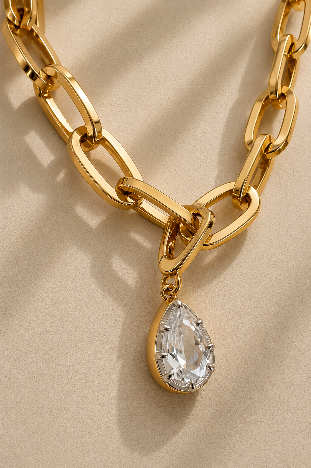 Cara Chain & Vittoria Silver & Gold Charm