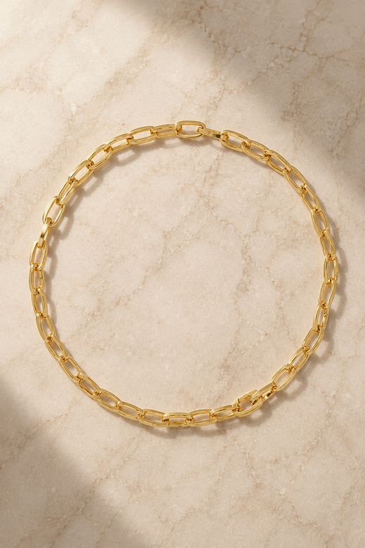 Cara gold plated chain necklace