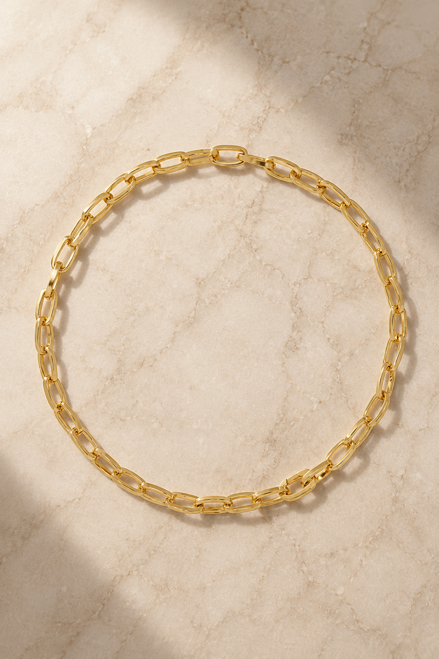 Cara gold plated chain necklace
