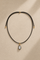 Adjustable Gold Cord Necklace & Vittoria Charm Set