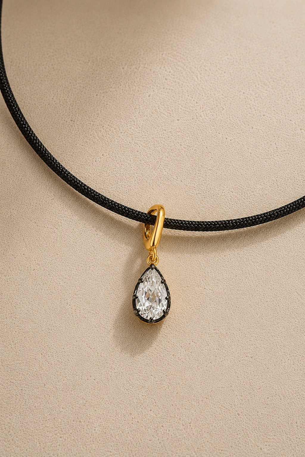 Adjustable Gold Cord Necklace