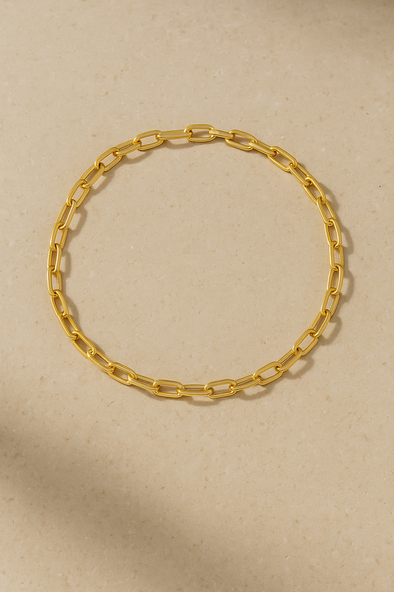 Cara gold plated chain necklace