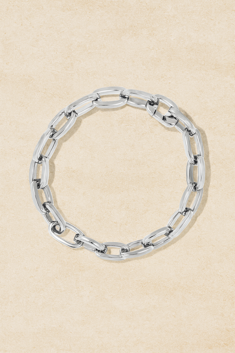 Cara silver plated chain anklet