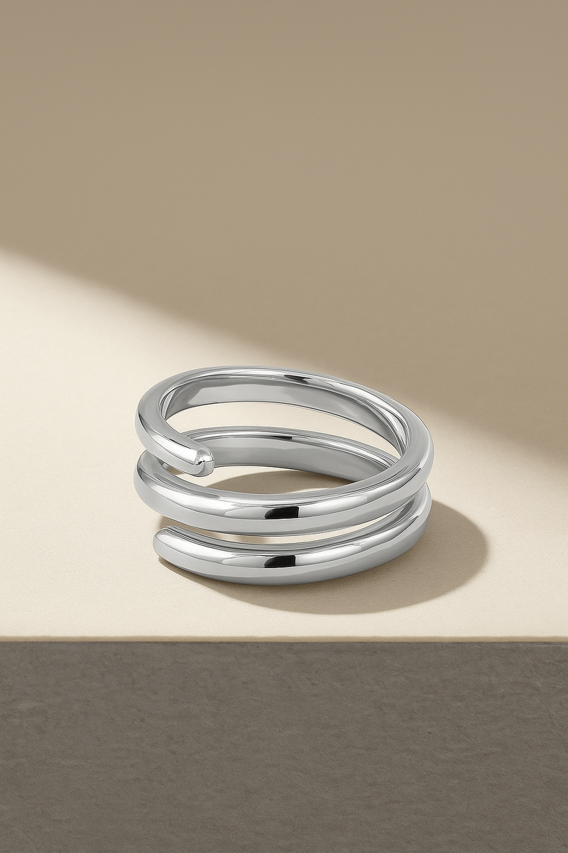 Coil Silver Ring