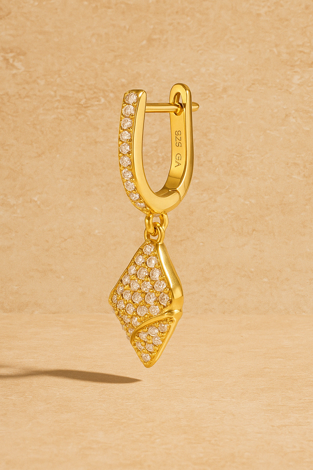 Coquille Gold Vermeil Drop Earring