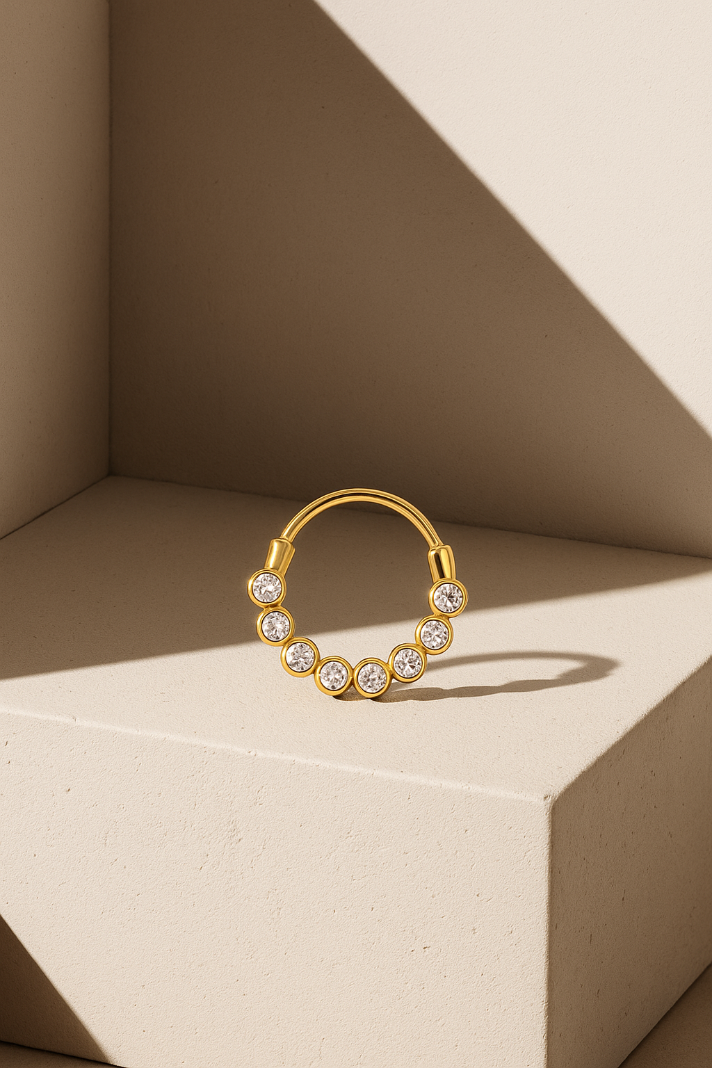 Daith & Septum Bezel Gold Vermeil Clicker