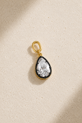 Vittoria Earring Charm Gold & Black Rhodium