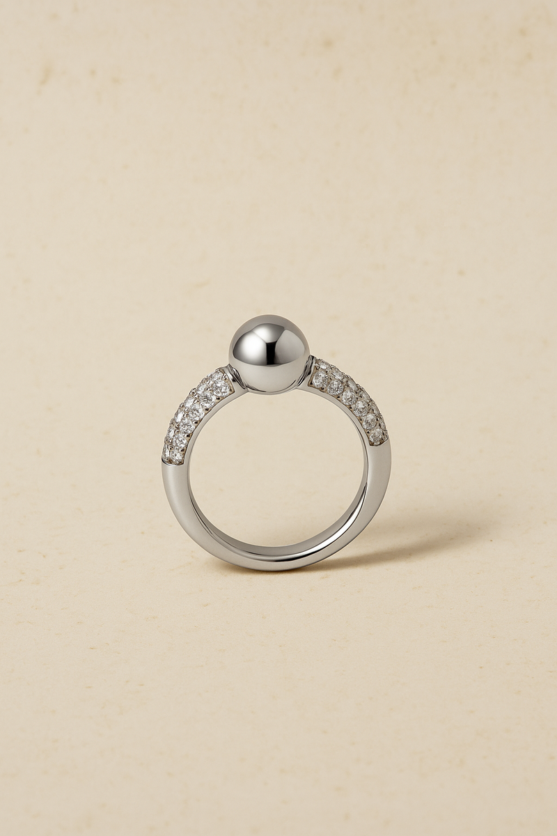 Lumi Inverse Silver Ring