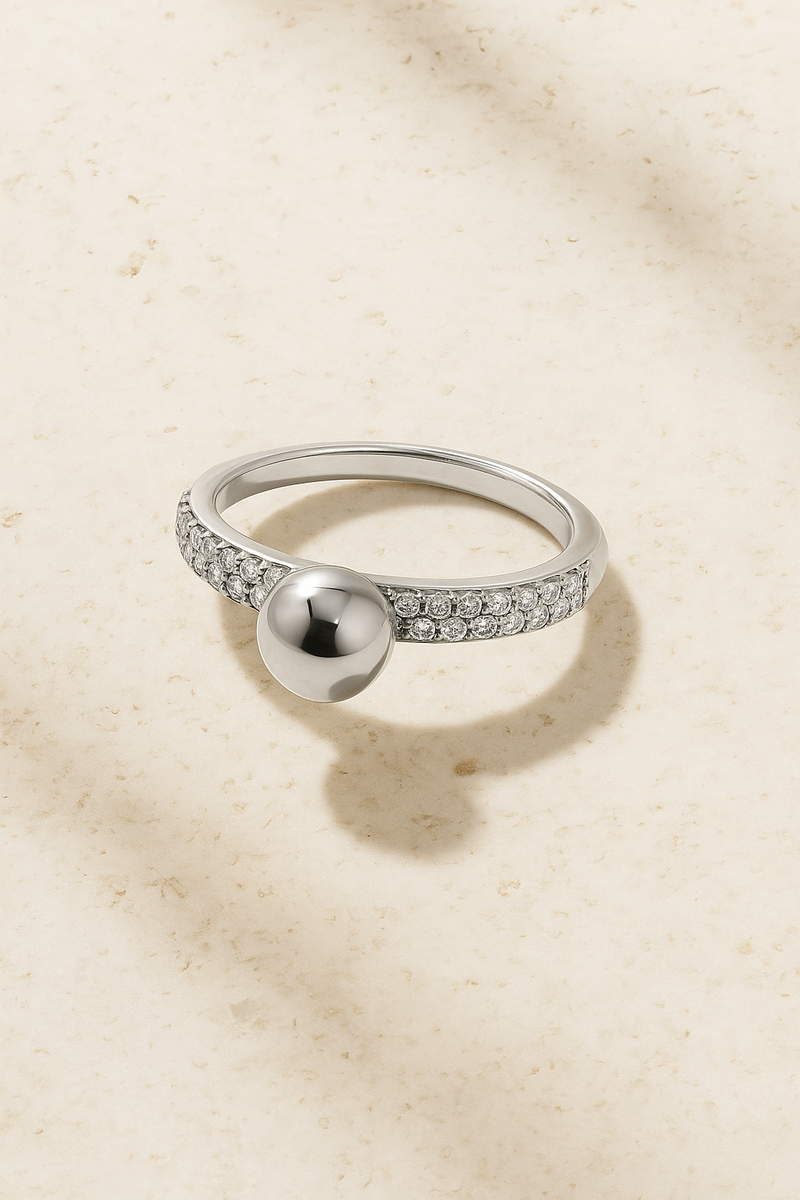 Lumi Inverse Silver Ring