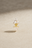 Floating Pyramid Gold Vermeil Stud Earring