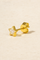 Floating star gold vermeil stud earring
