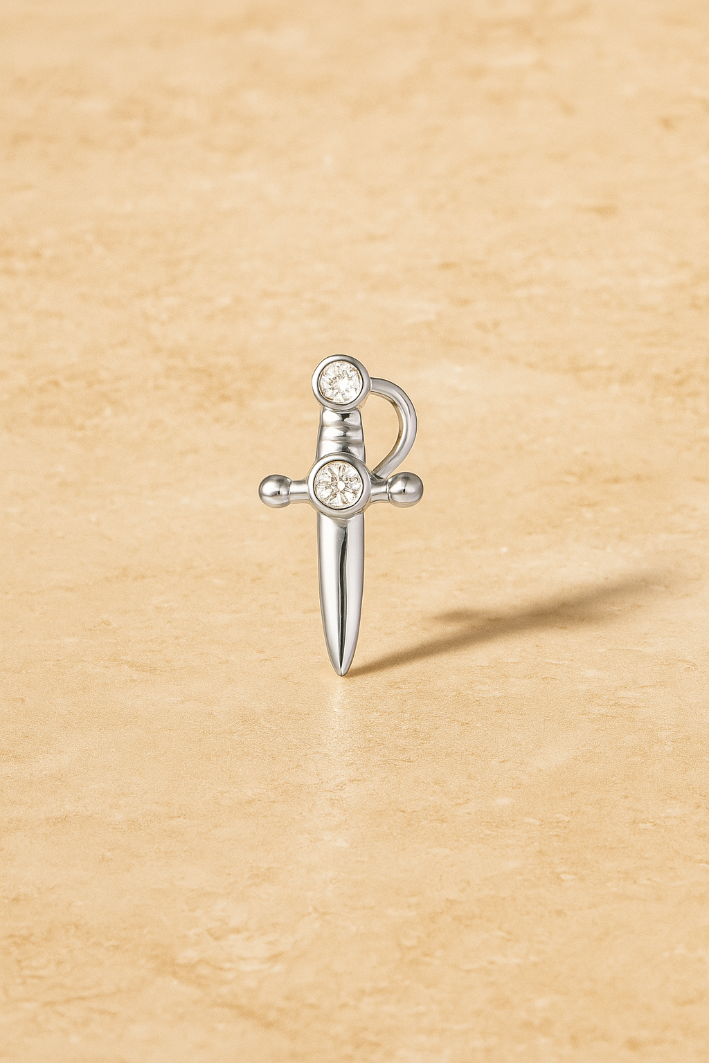 Freya sterling silver stud earring
