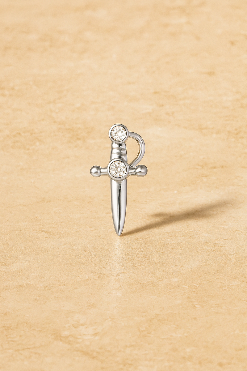 Freya sterling silver stud earring