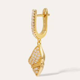 Coquille Gold Vermeil Drop Earring