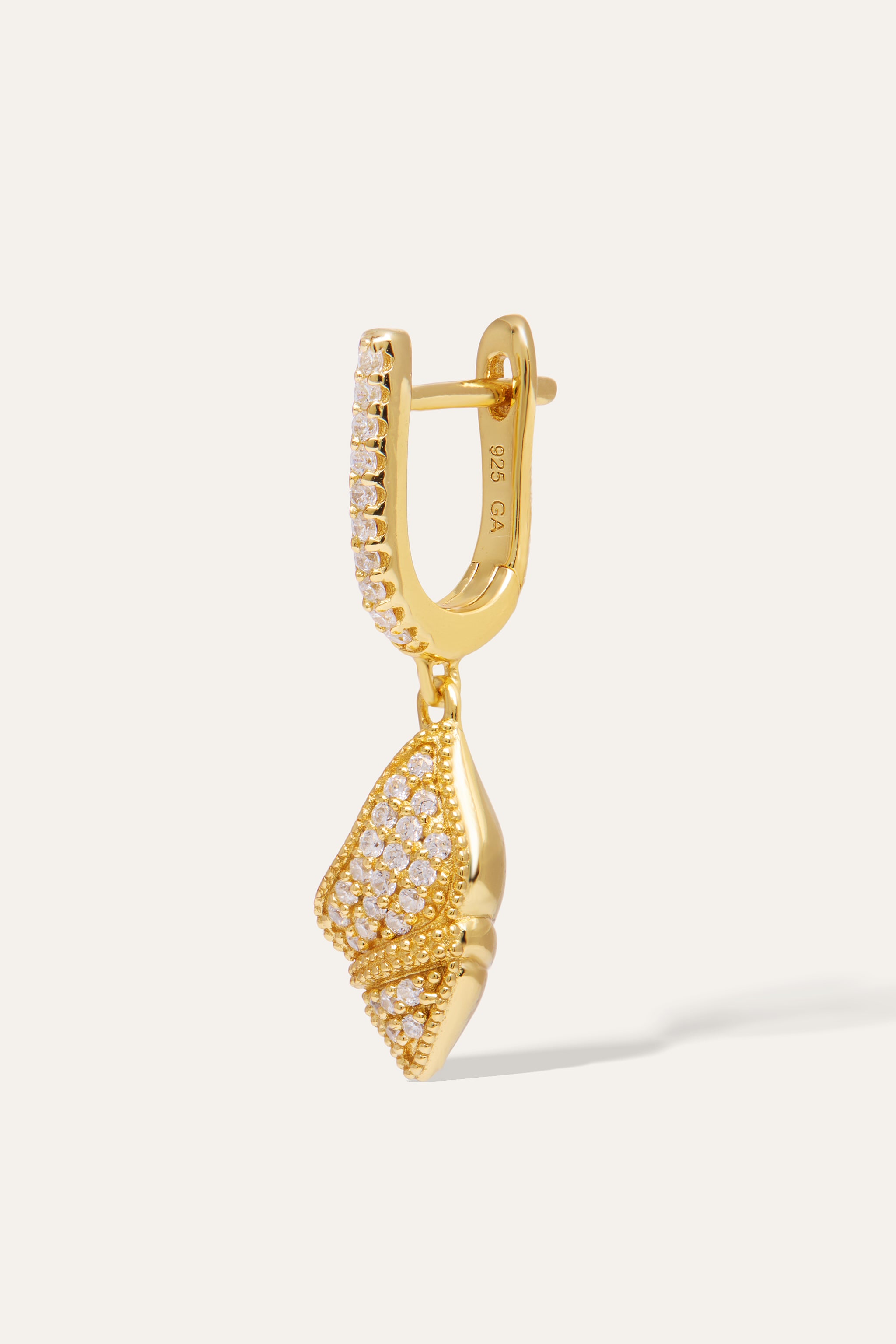 Coquille Gold Vermeil Drop Earring