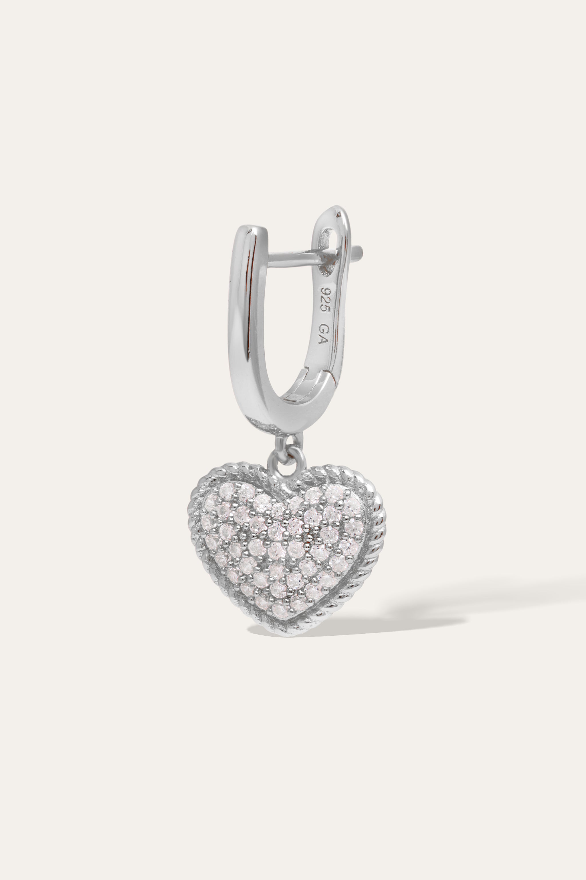 Speira Heart Silver Drop Earring