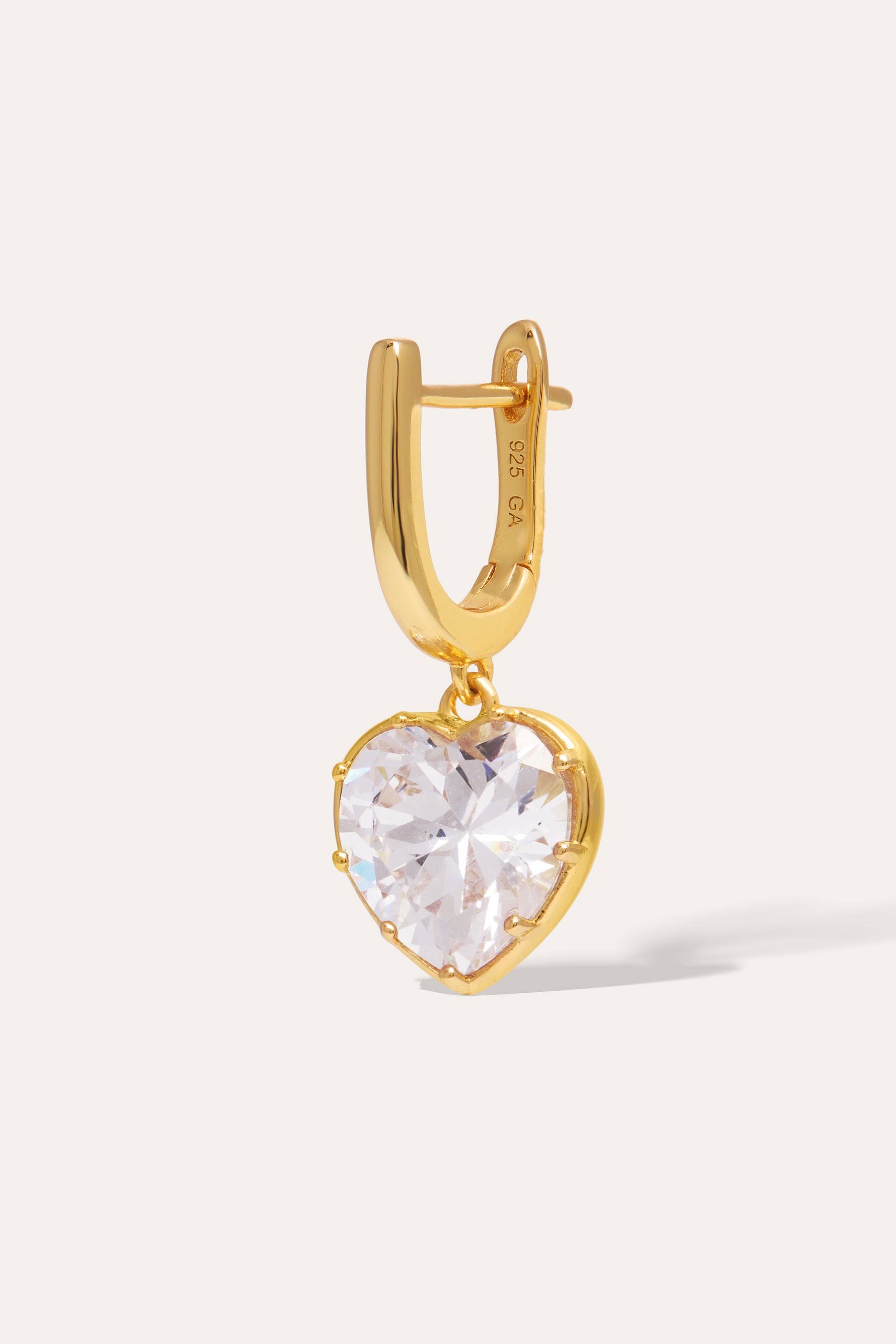 Cuore Celeste Gold Vermeil Drop Earring