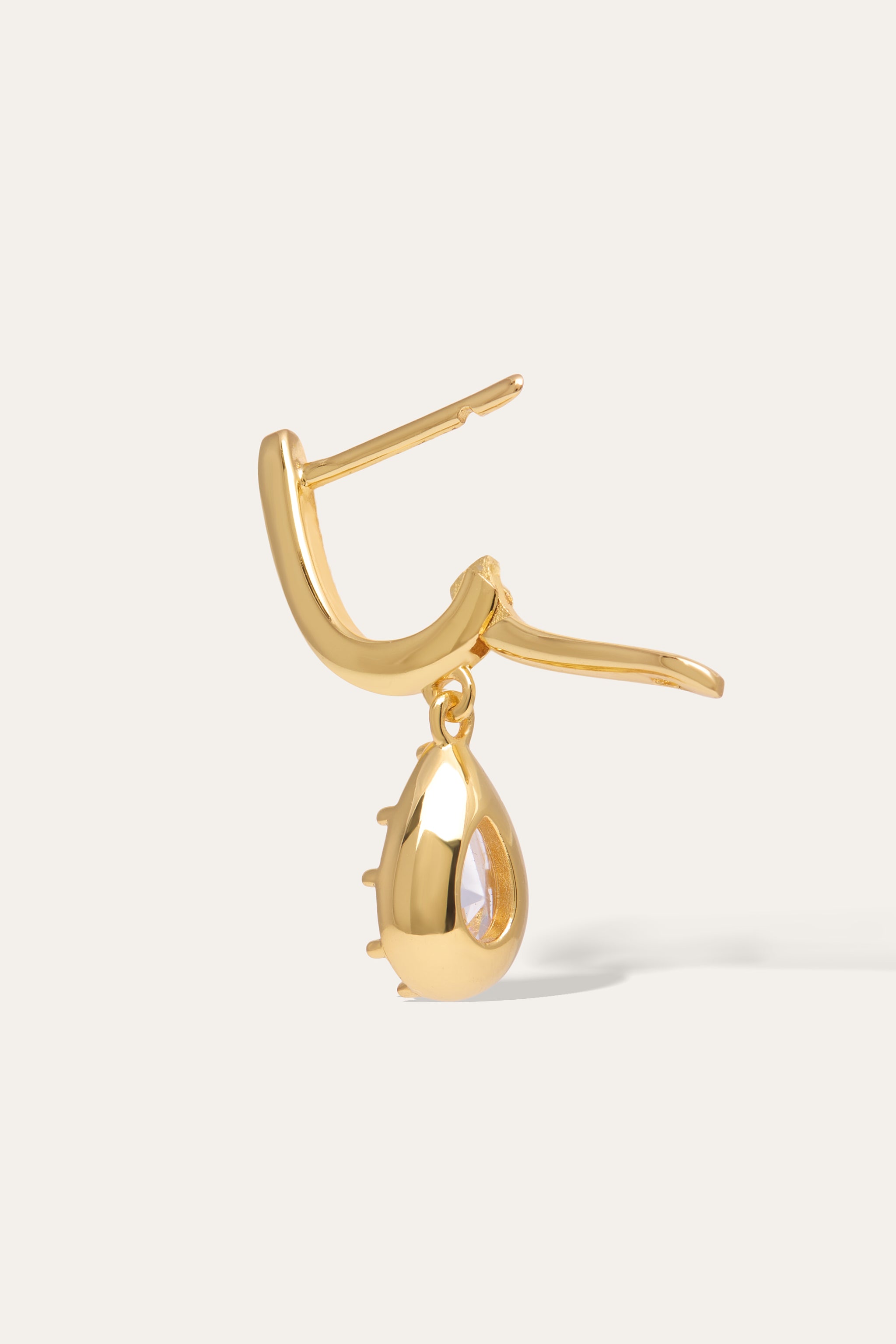 Lacrima Celeste Gold Vermeil Drop Earring