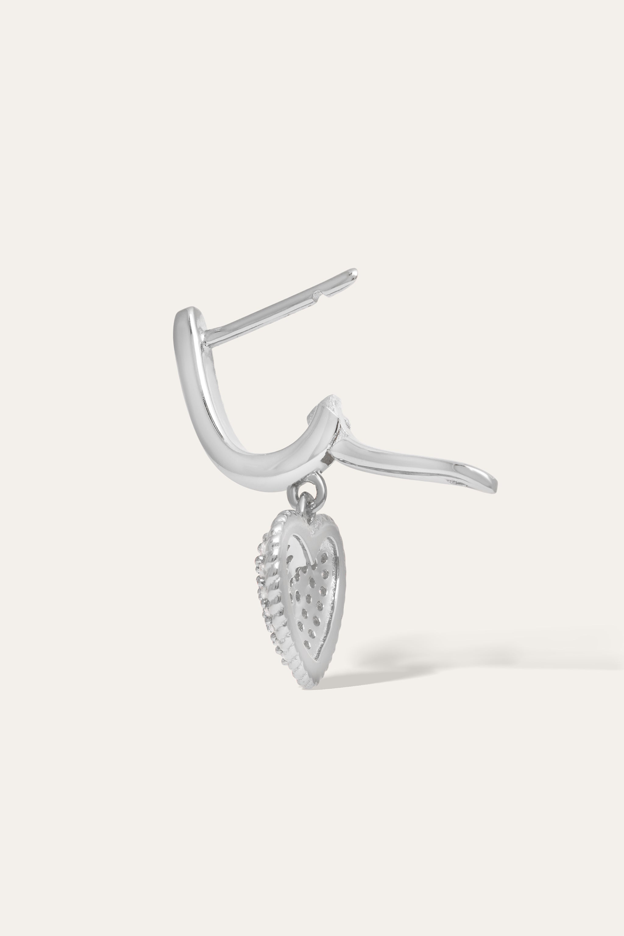 Speira Heart Silver Drop Earring