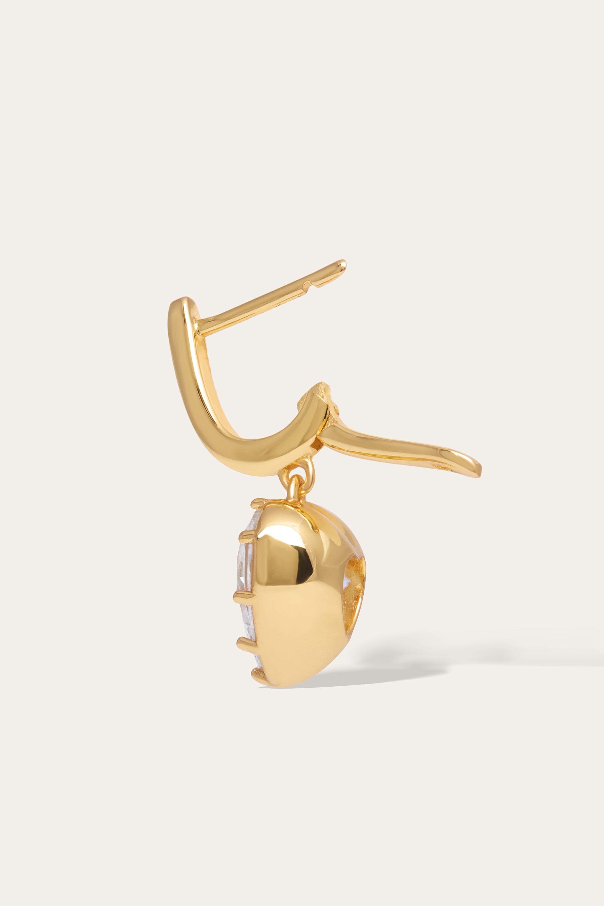 Cuore Celeste Gold Vermeil Drop Earring