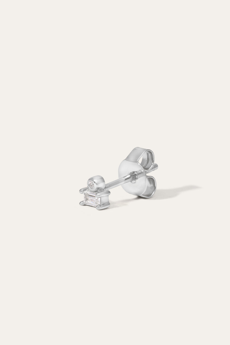 silver stud earrings
