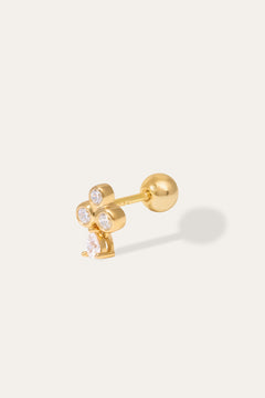 gold stud earrings