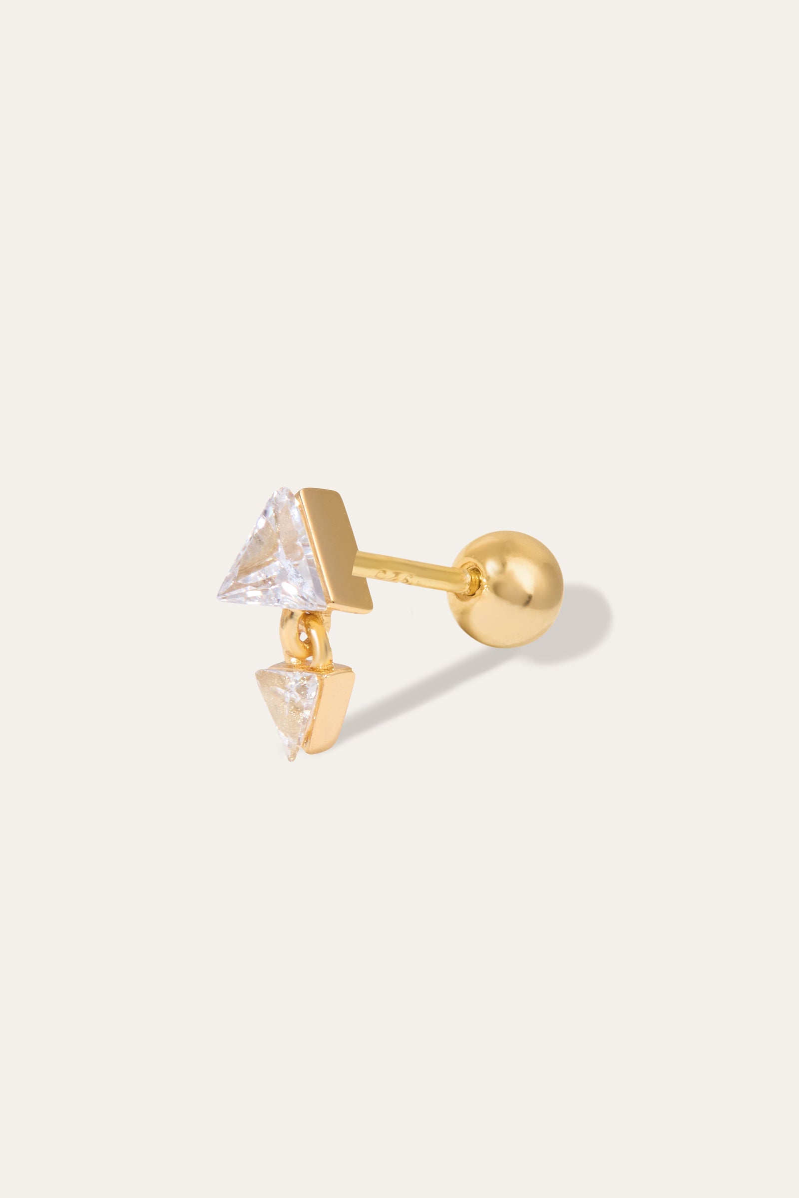 gold stud earrings