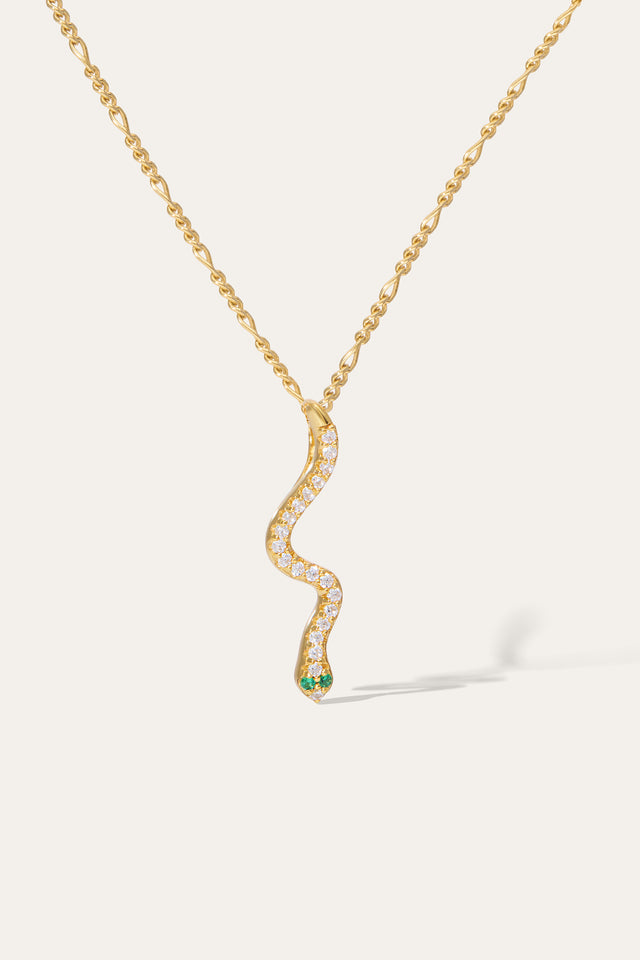 Snake Seamless Gold Vermeil Necklace
