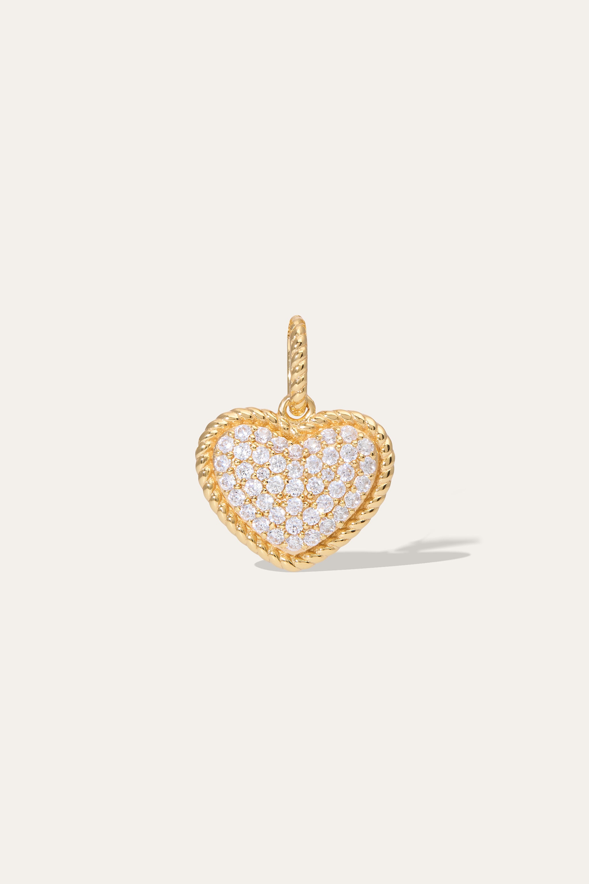 Speira Heart Pave Gold Vermeil Charm