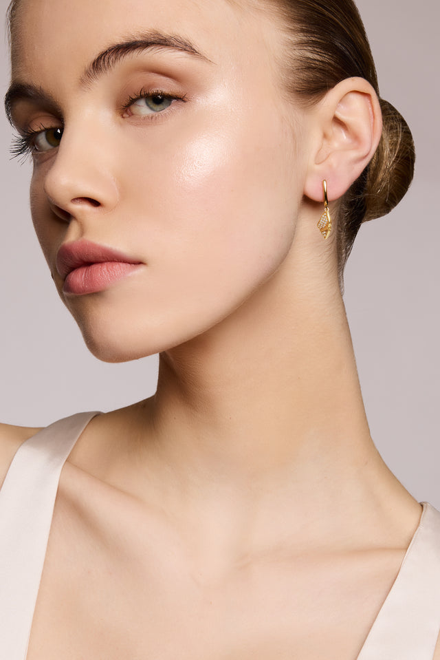 Coquille Gold Vermeil Drop Earring
