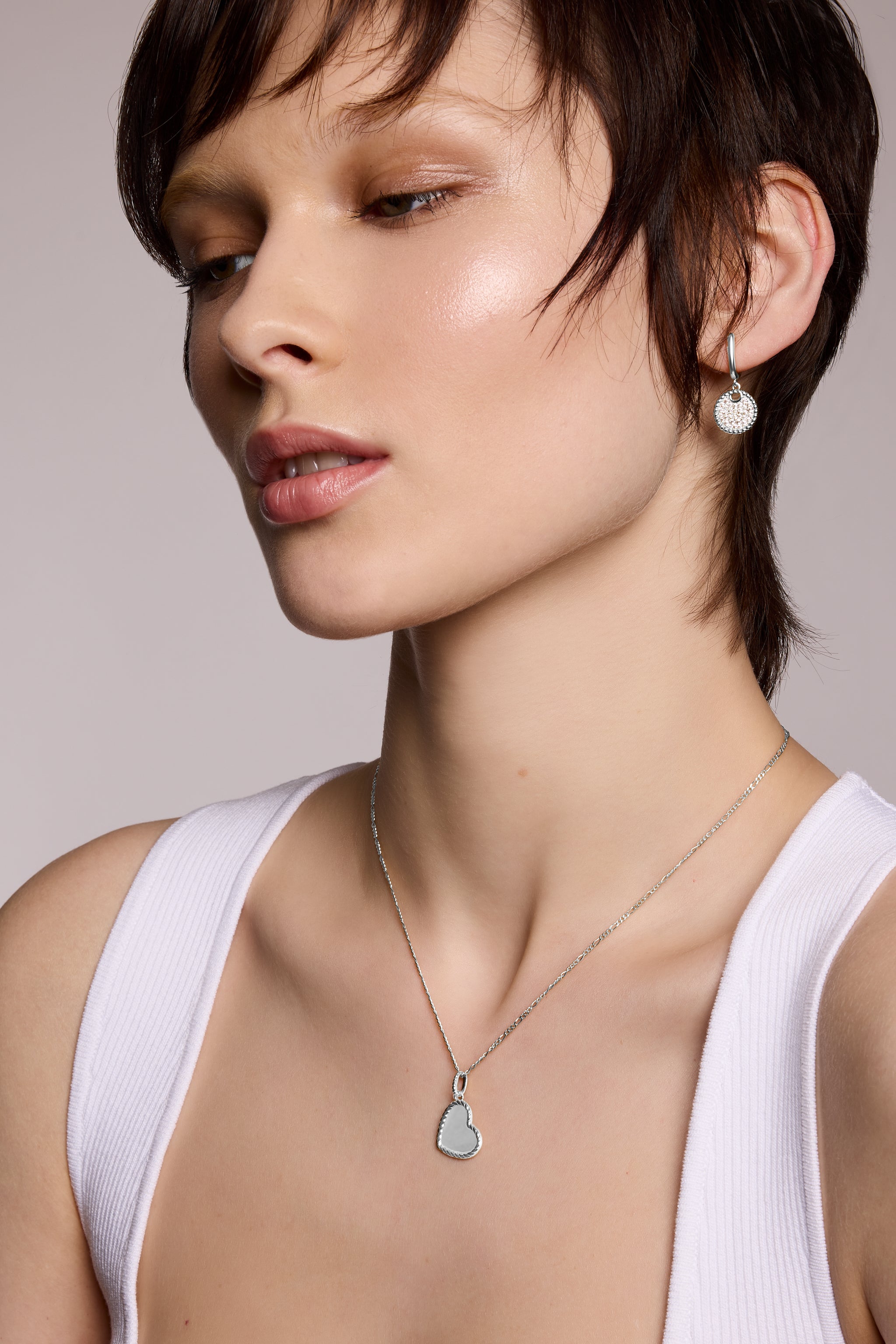 Speira Cerchio Sllver Drop Earring