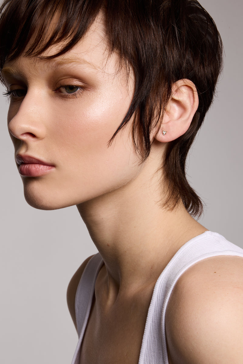 silver stud earrings