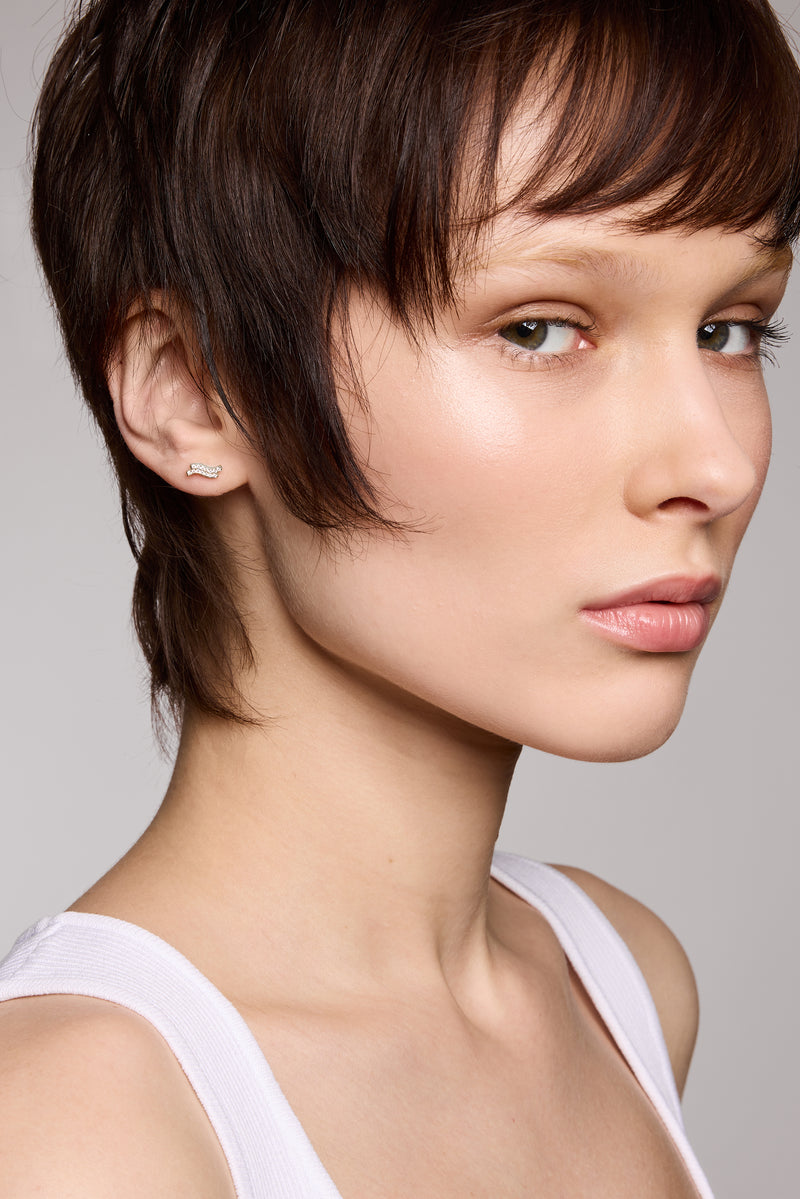 silver stud earrings