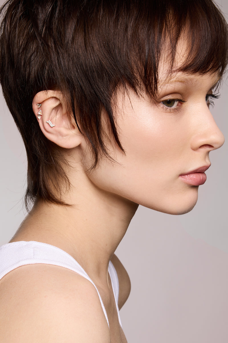 silver stud earrings